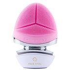 FACE VITAL EMS Cepillo facial de silicona de microcorriente con función de calor